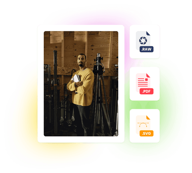 Convert professional formats into ready-to-use PNGs.